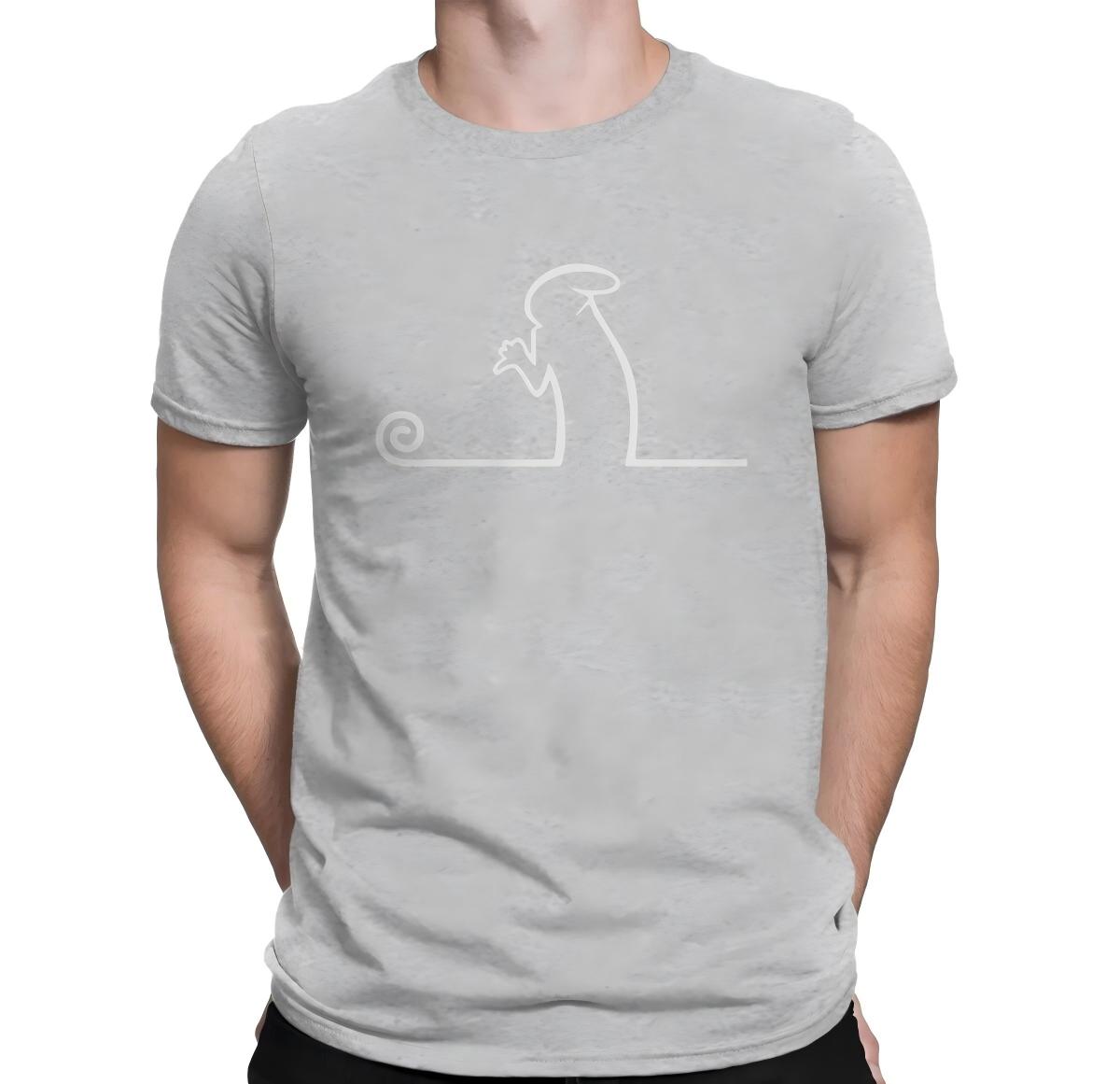 Simple style monster picture T-shirt -002